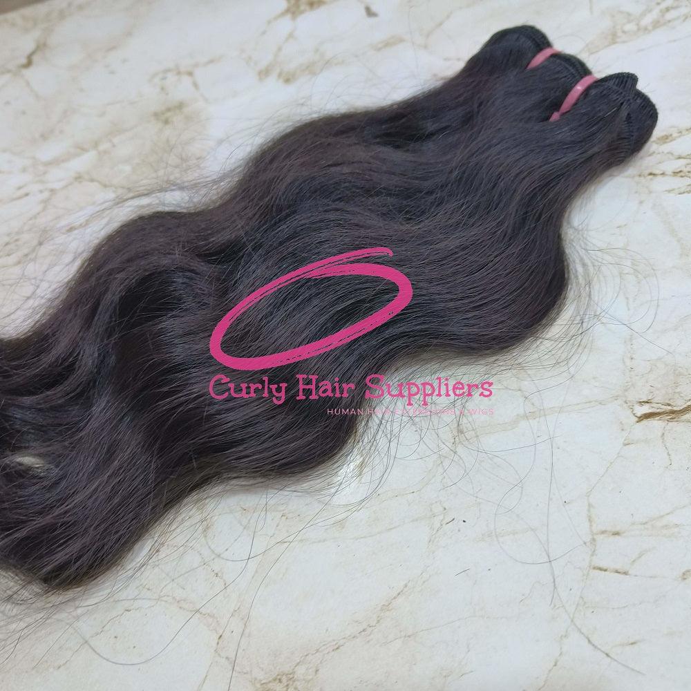 100 Remy human hair extensions body wave - Curly Hair Suppliers