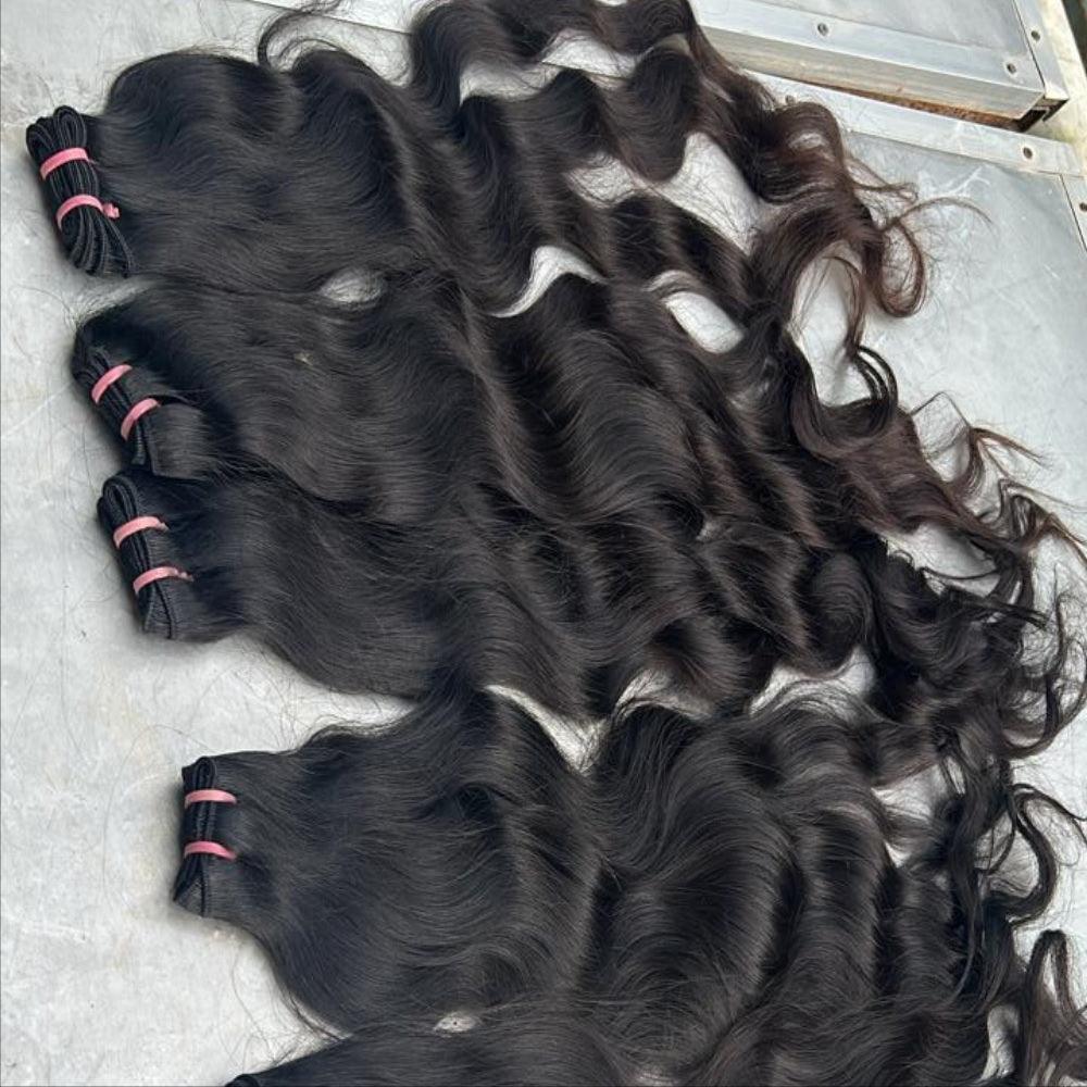 100% high-quality Natural Wavy Remy Human Hair Extensions - Curly Hair Suppliers