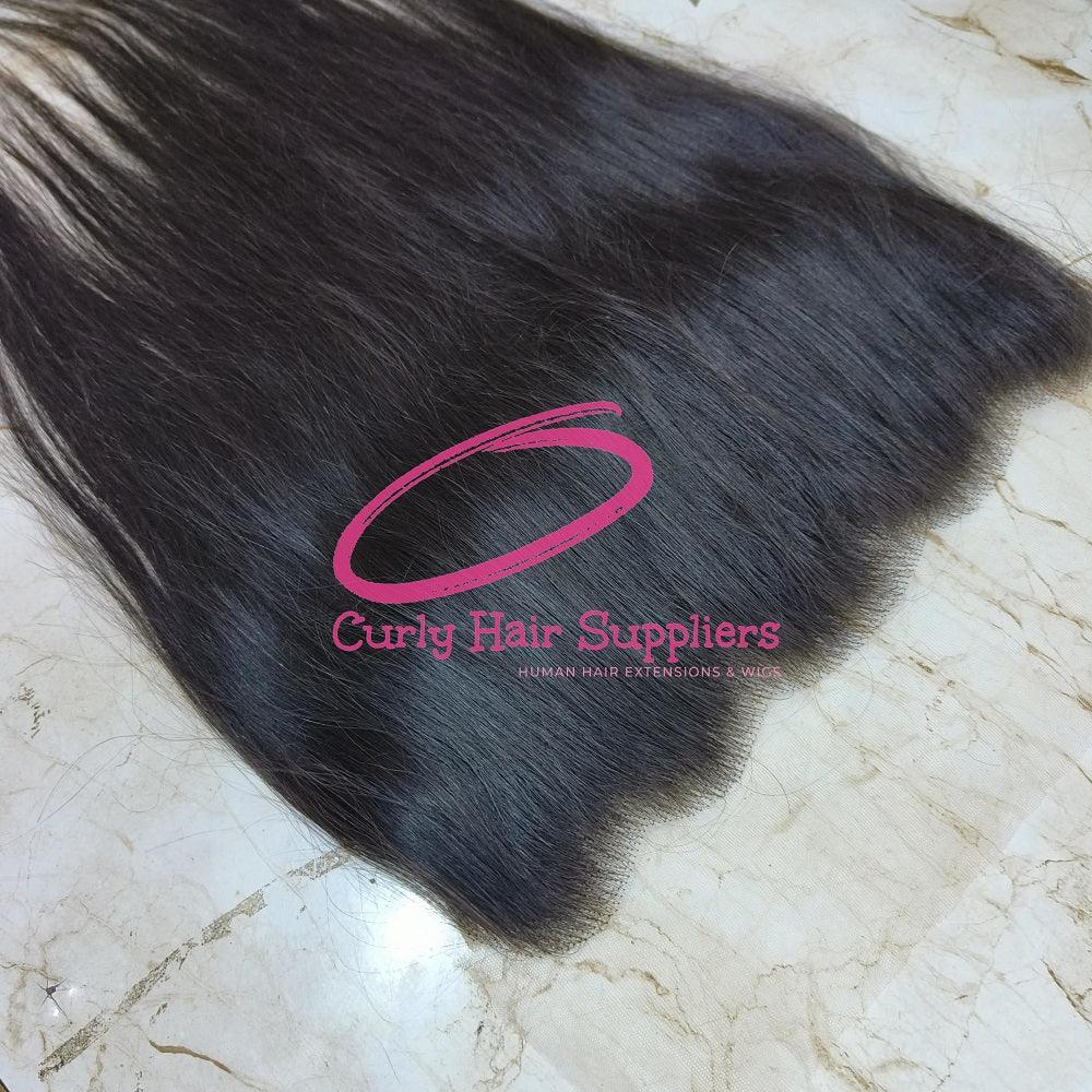 13x4 Straight Swiss Lace Human Hair Frontal - Curly Hair Suppliers