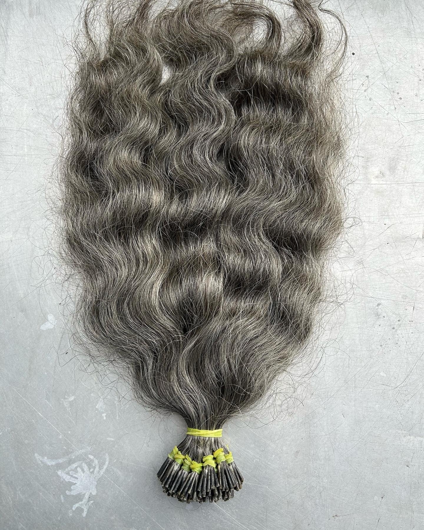 Grey I-tip Human Hair Extensions Wholesale