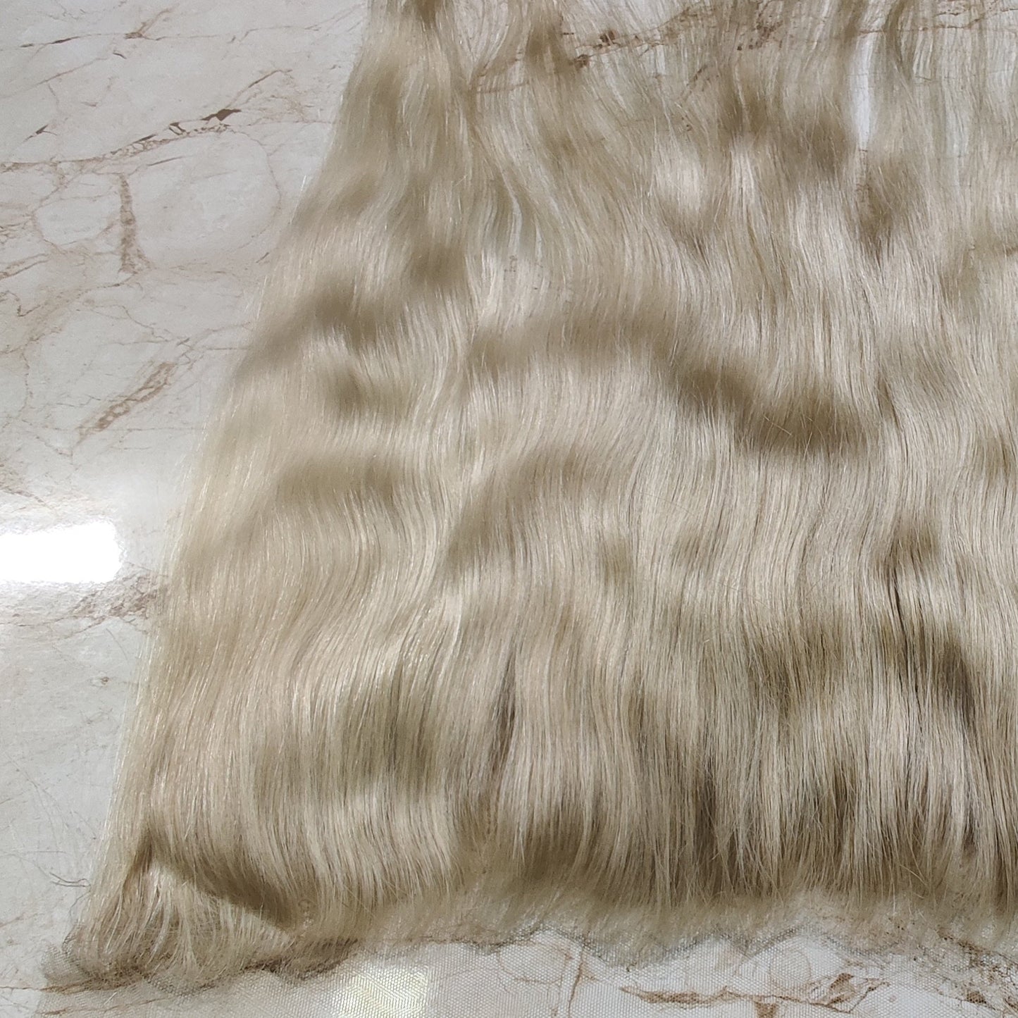 Frontal lace human hair blonde