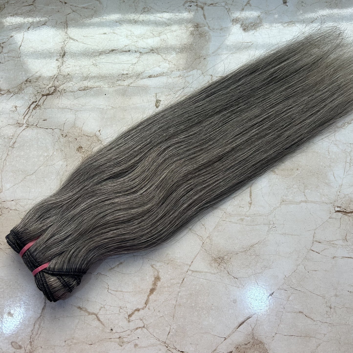 Black and Grey Human Hair Extensions