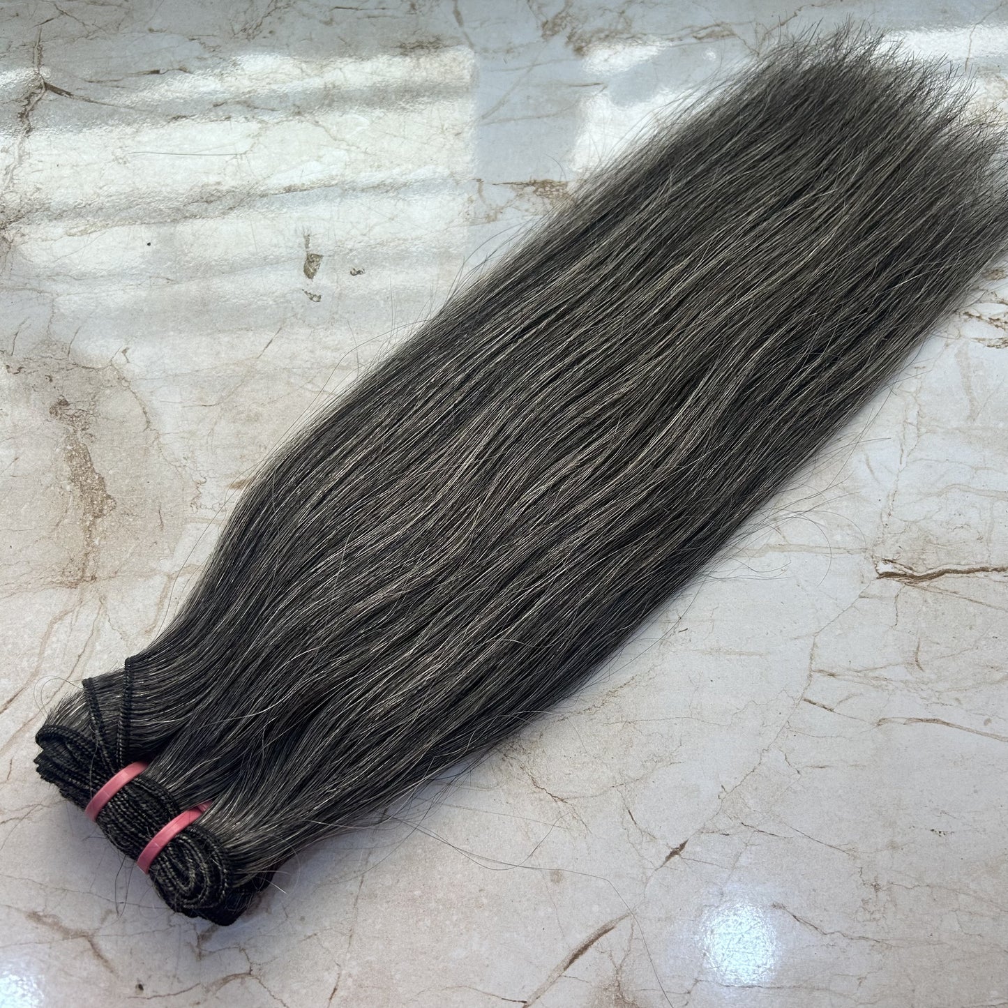 Black and Grey Human Hair Extensions