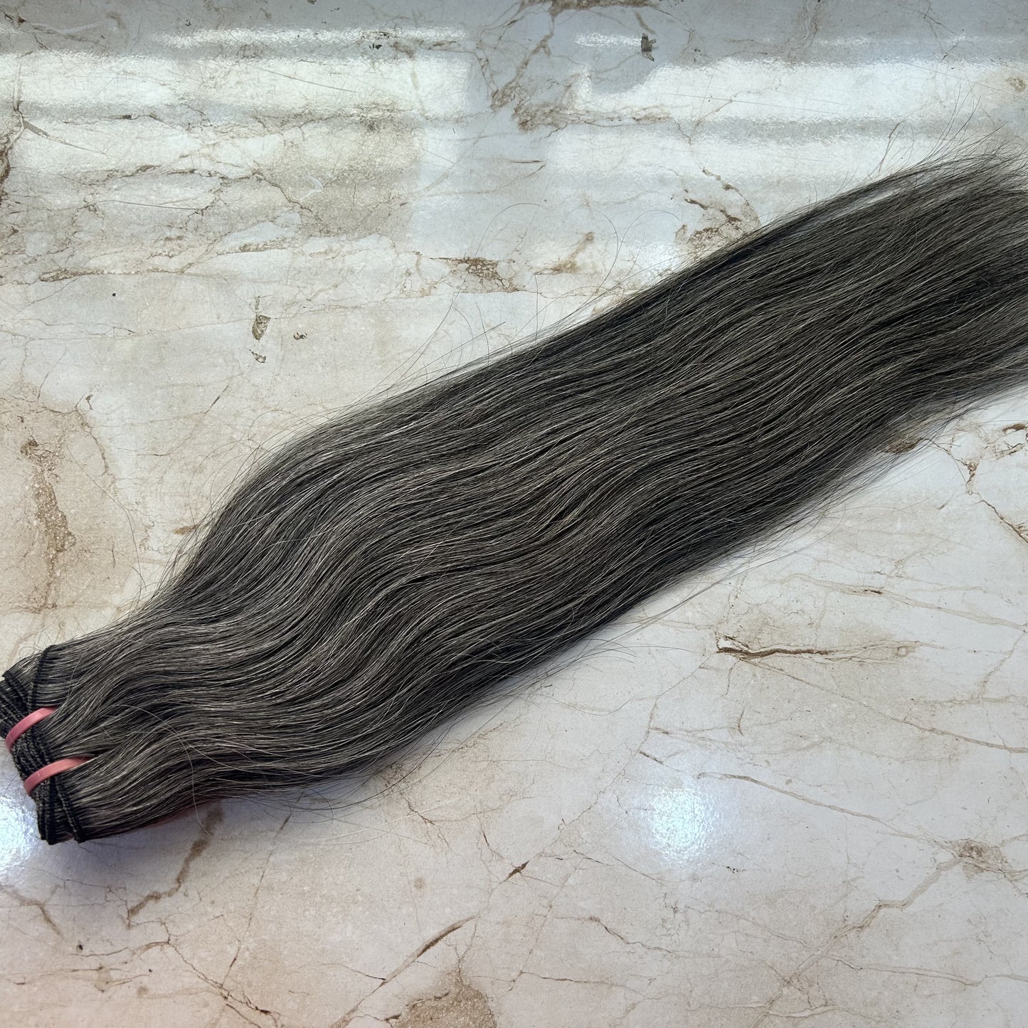 Black and Grey Human Hair Extensions