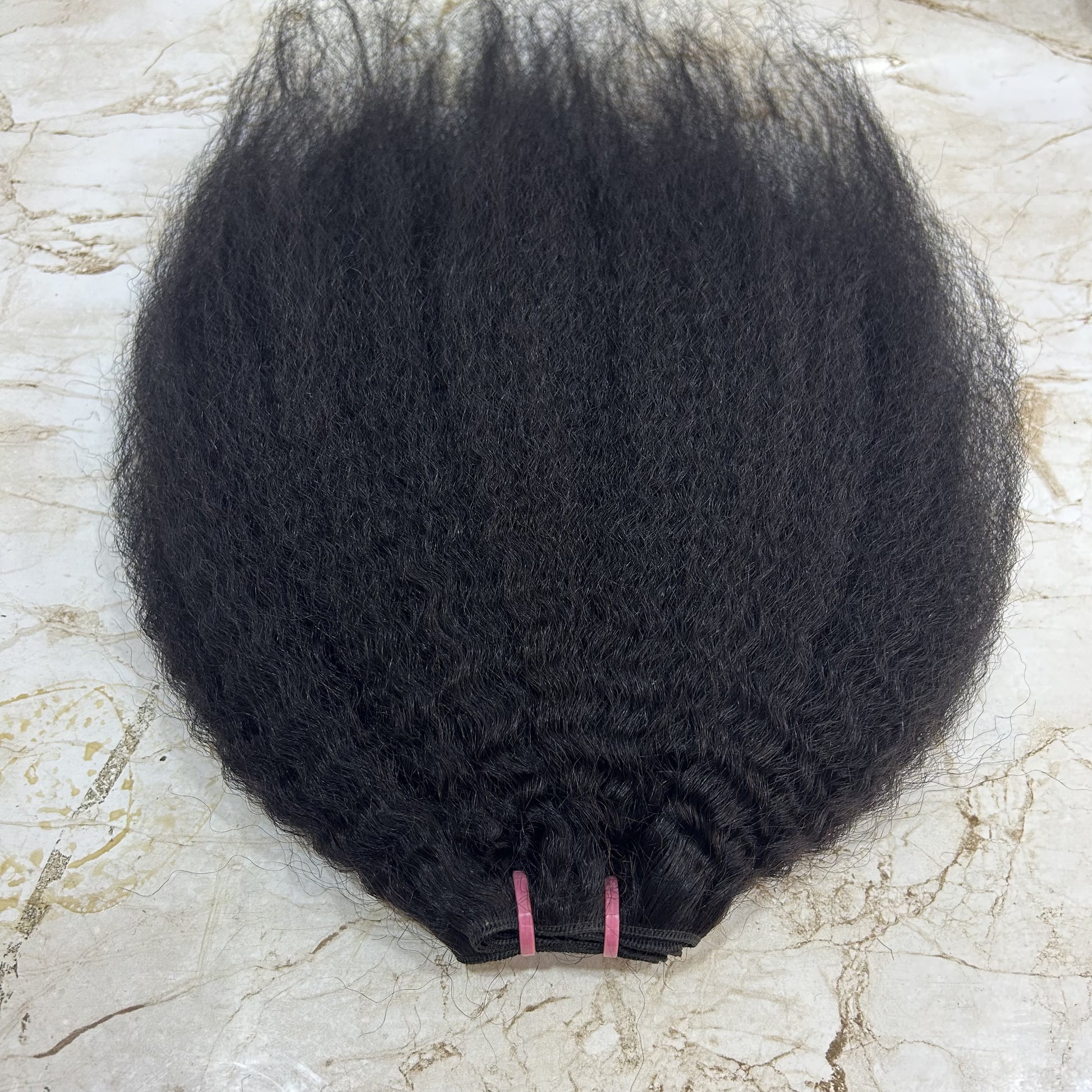 kinky straight human hair extensions
