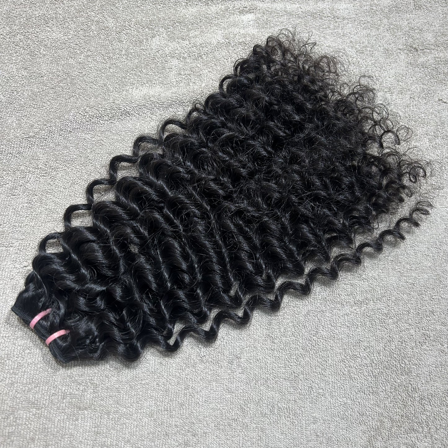 Steamed Curly Weft Hair Bundles 