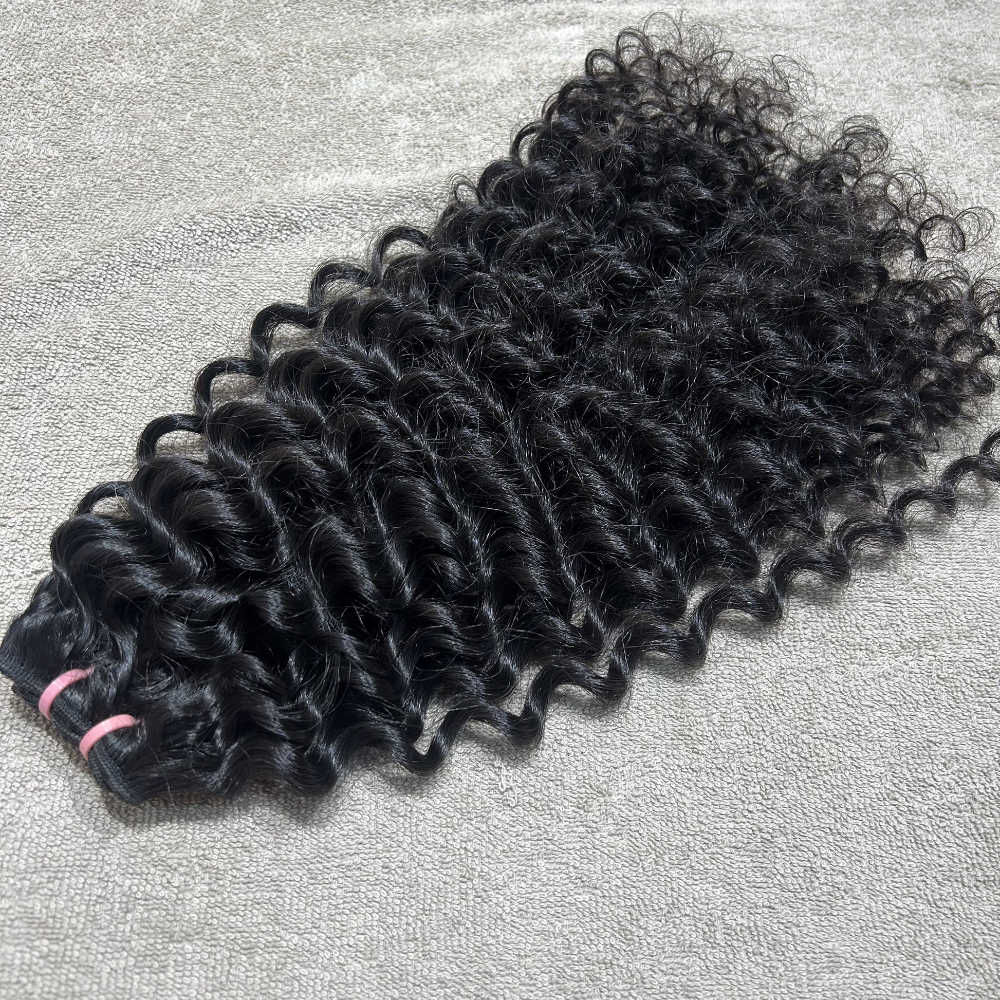 Steamed Curly Weft Hair Bundles 