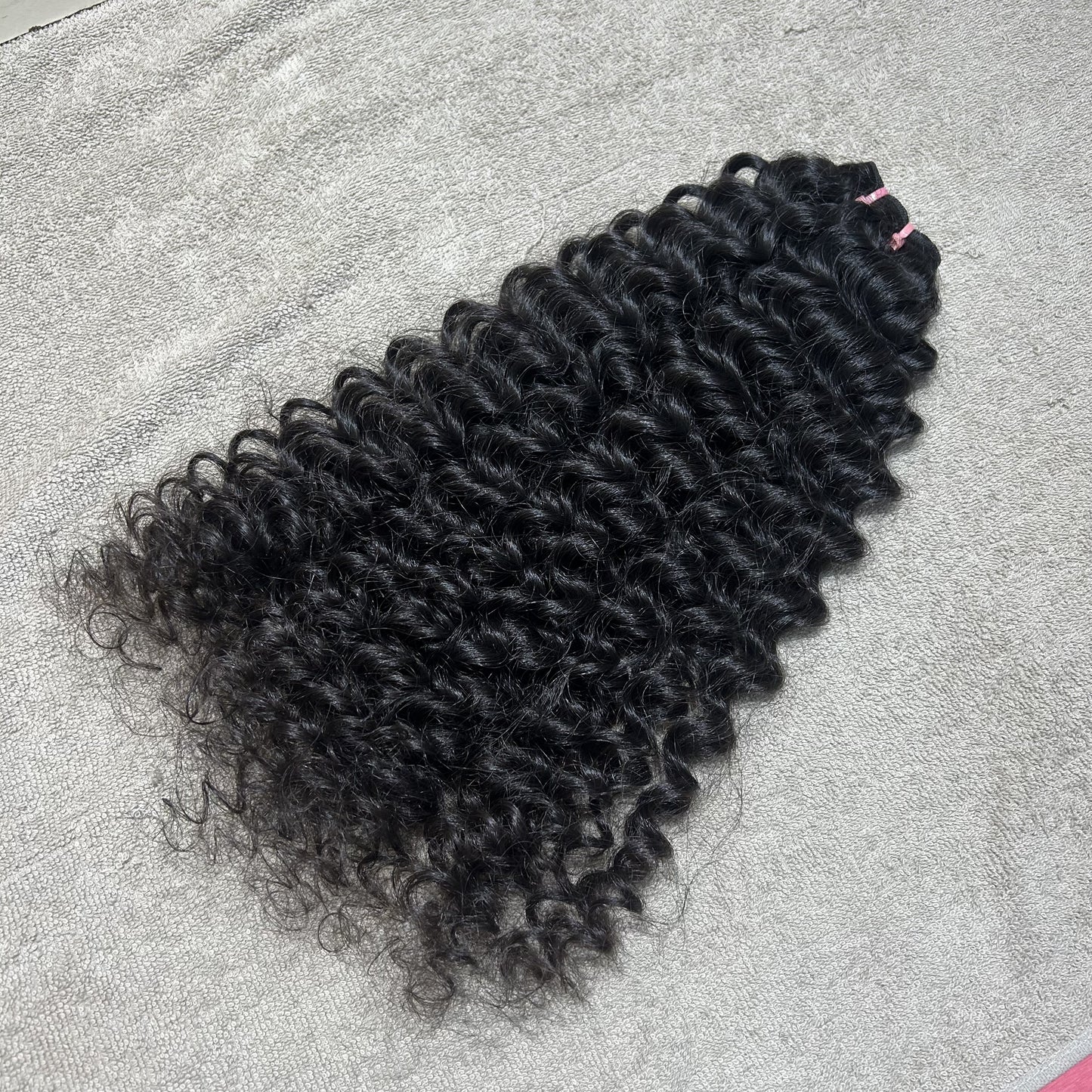 Steamed Curly Weft Hair Bundles 