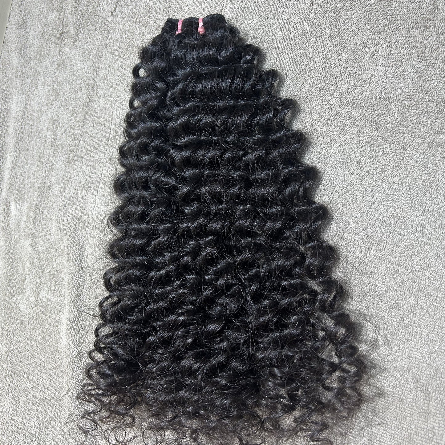 Steamed Curly Weft Hair Bundles 