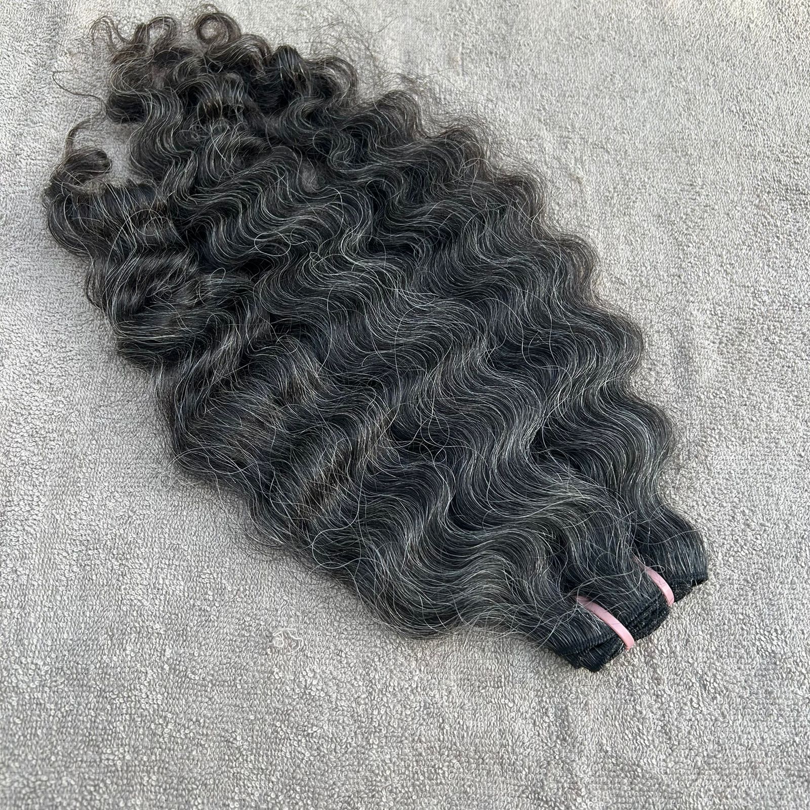 Grey Deep Curly Human Hair Bundles