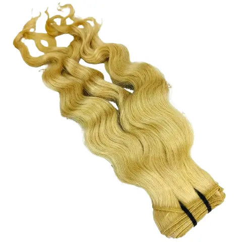 613 Curly Blonde Human Hair bundles - Image #11