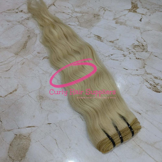 Blonde Wavy Hair Extension Manufacturer from India - Curly Hair Suppliers