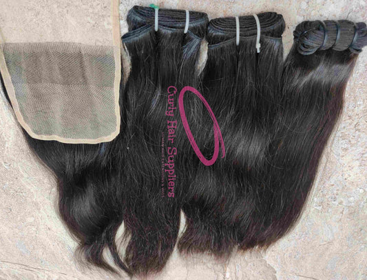 Cheap human hair bundles with closure - Curly Hair Suppliers
