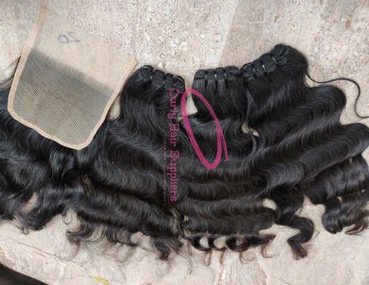 curly human hair bundles with closure - Curly Hair Suppliers