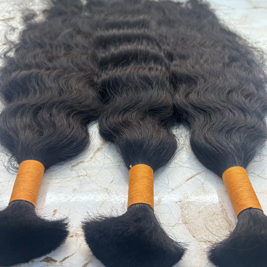 Deep Wave Bulk Human Hair for Braiding No Weft 100g - Curly Hair Suppliers