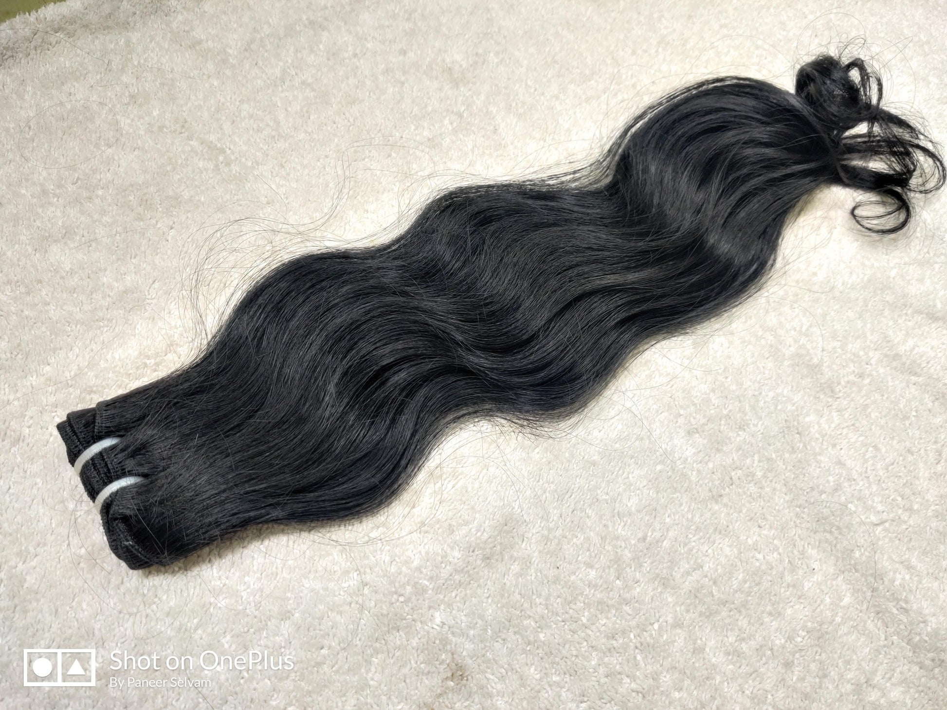 Natural Black Body Wavy Remy Human Hair Extensions - Curly Hair Suppliers
