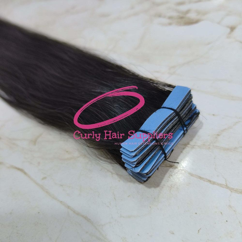 Natural Straight Tape Hair Extensions - Curly Hair Suppliers