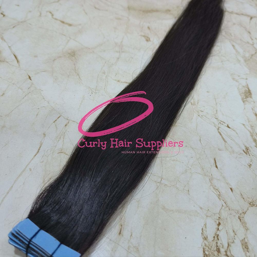 Natural Straight Tape Hair Extensions - Curly Hair Suppliers