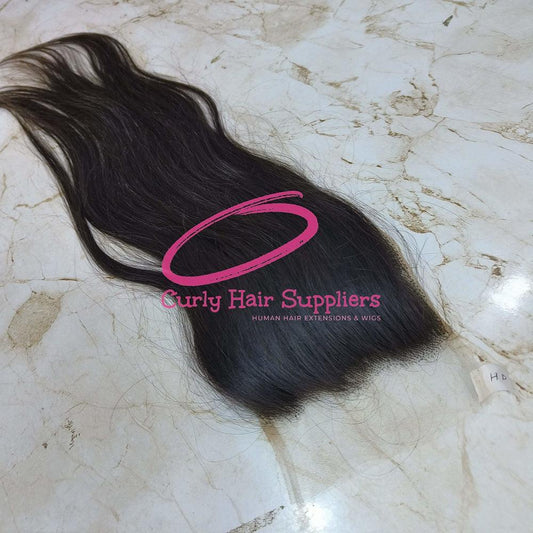 Pre Plucked 5x5 Swiss lace closure Straight Hair