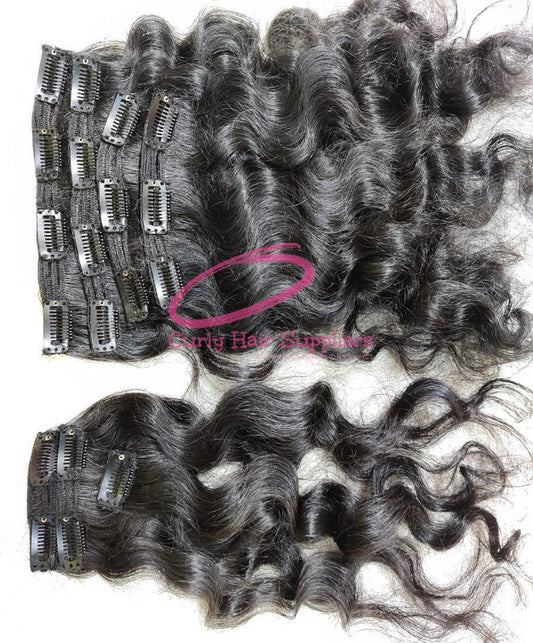Natural Wavy Clip-In Hair Extensions Supplier Curly Hair Suppliers