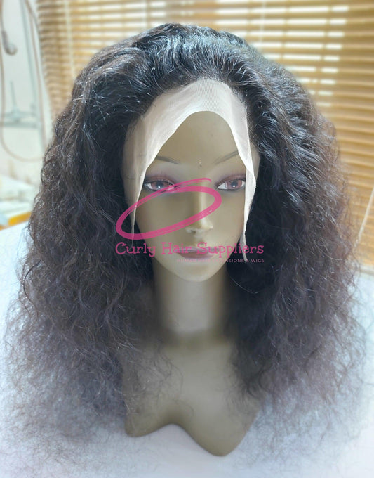 Virgin Front Lace Curly Human Hair wigs Closure manufacturer from India Curly Hair Suppliers